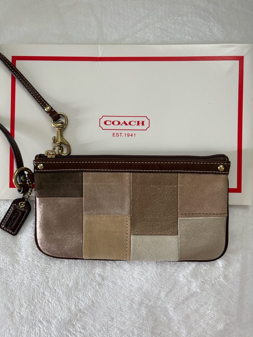Coach Patchwork Wristlet
